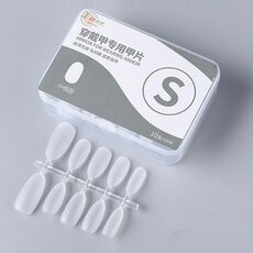 10 paia di compresse per manicure indossabili codificate smerigliate da 100 pezzi/scatola, forma: ovale medio S