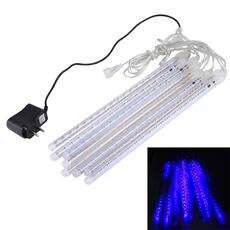 Lampada per doccia meteorica con 8 barre luminose da 30 cm, 17 LED Light-emitting Lights Stick per Natale (luce blu)