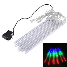 Lampada per doccia meteorica con 8 barre luminose da 30 cm, 17 LED Meteor Shower Lamp per Natale (luce colorata)