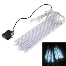 Lampada per doccia meteorica con 8 barre luminose da 30 cm, 17 LED Meteor Shower Lamp per Natale (luce bianca)
