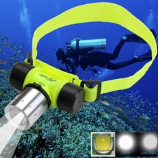 Torcia subacquea da 30 m, CREE T6 3 modalità Zoom LED Forte luce
