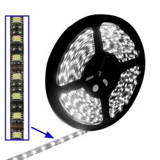Luce in corda impermeabile epossidica, lunghezza: 5 m, Luce bianca 5050 LED SMD, 60 LED / m