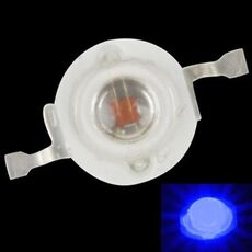 Lampadina LED ad alta potenza da 10 pezzi da 1 W per torcia, flusso luminoso: 20-25 lm (luce blu)