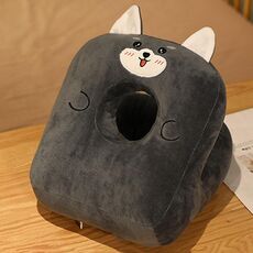 Cuscino per pisolino fronte-retro per studenti, artefatto per pisolino per ufficio, cuscino per dormire per ragazze, stile: L Husky