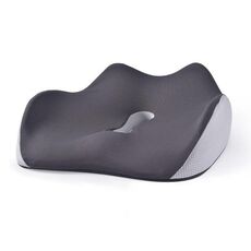 BEWALKER Cuscino in Memory Foam a Rimbalzo Lento Imbottito e Traspirante per Sedia da Ufficio (Grigio)