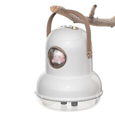 ICARER FAMILY IF-JS01 Umidificatore a doppio spray con luce notturna da tavolo con ricarica USB, Colore: bianco (bambola)