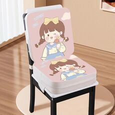 Cuscino aumentante portatile per seggiolino per bambini 2 in 1 per tavolo da pranzo, stile: ragazza carina
