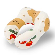 Cuscino memory per bambini a forma di U Cuscino portatile per la cura del collo dei cartoni animati, Stile: Orso
