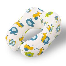 Cuscino Memory Portatile a Forma di U per Bambini, Cuscino per la Cura del Collo dei Cartoni Animati, Stile: Animali