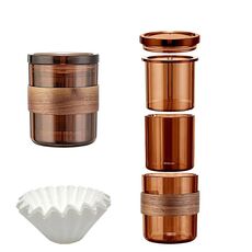 Caffettiera 3 in 1 con tazza filtrante per caffè da ufficio in campeggio