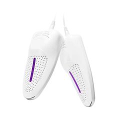 Asciuga scarpe elettrico con sterilizzazione UV alimentato da USB 5 V (bianco)