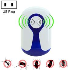 Repellente elettronico ad ultrasuoni anti zanzare per ratti e parassiti da 3 W con luce, spina americana, CA 90-240 V
