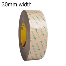3M300LS 3M Super adesivo Nastro biadesivo trasparente ultrasottile e resistente alle alte temperature, dimensioni: 55 mx 30 mm