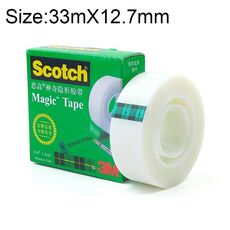 3M Scotch 810 Magic Invisible Tape Nastro trasparente per la riparazione della scrittura senza traccia, dimensioni: 33 mx 12,7 mm