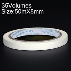 35 volumi ad alta adesione per decorazione a spruzzo per mascheratura da ufficio per scrivere bellissimo nastro di carta, dimensioni: 50 mx 8 mm