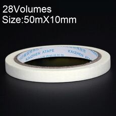28 volumi ad alta adesione per decorazione a spruzzo per mascheratura da ufficio per scrivere bellissimo nastro di carta, dimensioni: 50 mx 10 mm