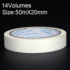 14 volumi ad alta adesione per decorazione a spruzzo per mascheratura da ufficio per scrivere un bellissimo nastro di carta, dimensioni: 50 mx 20 mm