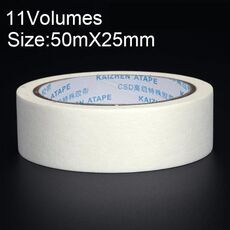 11 volumi ad alta adesione per decorazione a spruzzo per mascheratura da ufficio per scrivere bellissimo nastro di carta, dimensioni: 50 mx 25 mm