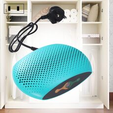 INVITOP Guardaroba per uso domestico portatile Piano Deumidificatore a prova di umidità Asciugatore idratante per aria Assorbitore di umidità, spina americana (verde)