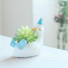 Bella casa giardino ufficio resina cartone animato pianta a forma di animale vaso di fiori decorazione vasi da fiori animali fioriera