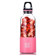 Bingo 500ml Mini portatile USB ricaricabile elettrico spremiagrumi frullatore per tazza, 22000 giri al minuto (rosa)