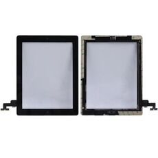 Pannello a sfioramento (pulsante controller + cavo flessibile a membrana per tasto home pulsante + adesivo per installazione pannello a sfioramento) per iPad 2 / A1395 / A1396 / A1397 (nero)