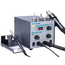 2 in 1 QUICK 706 W + 220 V 50 W Display digitale Pistola ad aria calda Temperatura costante antistatica Stazione dissaldante per saldatore senza piombo, spina AU