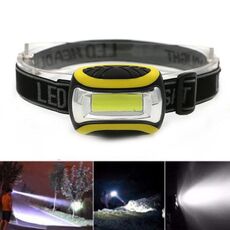 Lampada frontale da esterno COB LED Torcia frontale Torcia 3 modalità Luce frontale Faro Linterna Torcia frontale per luce da pesca in bicicletta
