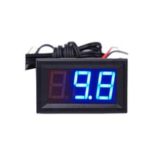 50 ~ 110C LED Misuratore di temperatura Rilevatore Sensore Sonda 12V Termometro digitale Monitor Tester (blu)