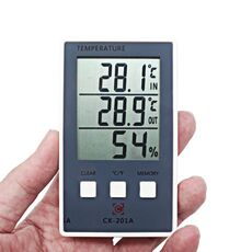 CX-201A LCD Digital Weather Station Termometro Igrometro Misuratore di umidità della temperatura esterna interna con sensore di temperatura