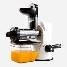 Spremiagrumi manuale multifunzione per uso domestico Apple Orange Wheatgrass Spremiagrumi portatile fai-da-te (bianco)