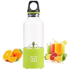 Mini portatile elettrico spremiagrumi USB ricaricabile spremiagrumi estrattore di succo di frutta (verde)
