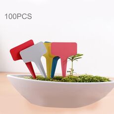Etichetta floreale 100PCS Etichetta giardinaggio Etichetta tipo T Etichetta inserto etichetta Etichetta in vaso, consegna a colori casuali