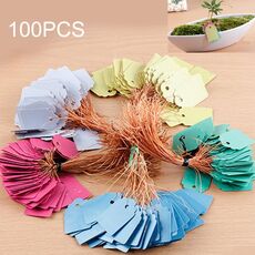 100 pezzi impermeabile durevole e riutilizzabile plastica vivaio giardino etichetta pianta etichetta fiore etichetta etichetta etichetta pianta, consegna a colori casuali