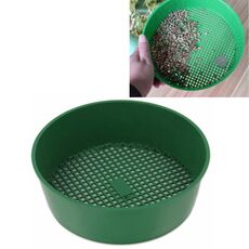 Setaccio a rete in plastica Setaccio per terreno PE Plastica a rete Bicchieri di attrezzi da giardinaggio Forniture da giardinaggio, diametro del setaccio: 3 x 3,5 mm