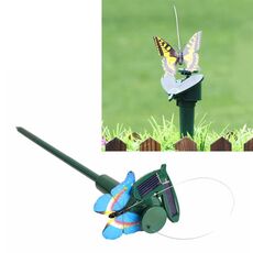 Solar Powered Elettrico Rotante Farfalla Colibrì Decorativo Fly Simulazione Farfalla Pet Divertente Giocattolo Giardinaggio Pastorale Decorazione Giocattoli