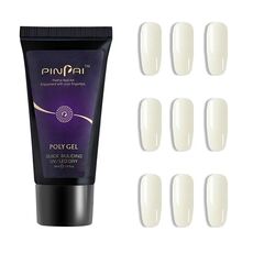 30g Colla per unghie Manicure Art Colla a estensione rapida Gel indolore Crema per fototerapia per ricostruzione unghie rimovibile