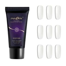 30g Colla per unghie Manicure Art Colla a estensione rapida Gel indolore Crema per fototerapia per ricostruzione unghie rimovibile