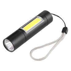 A1 Ricarica USB Torcia impermeabile a fuoco fisso XPE + COB con 3 modalità e scatola di immagazzinaggio