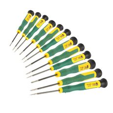 Set di strumenti di riparazione cacciaviti 12 in 1 T2 T3 T4 T5 T6 T8 Ph00 Ph000 (Bst-666) (verde)