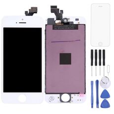 Schermo LCD TFT per iPhone 5 Digitizer Assemblaggio completo con cornice (bianco)