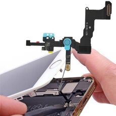 Fotocamera anteriore originale 2 in 1 + cavo flessibile sensore per iPhone 5S