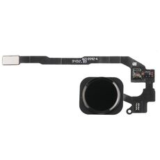Pulsante chiave home con cavo flessibile a membrana PCB per iPhone 5S, nessuna funzione di identificazione dell'impronta digitale (nero)