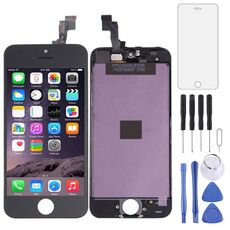 Schermo LCD TFT per iPhone 5S con assemblaggio completo di digitalizzatore (nero)