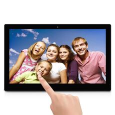 Schermo touch screen HSD-P537 tutto in un PC con supporto, 2 GB + 16 GB, 15.6 pollici Full HD 1080P Android 6.0 Quad Core Cortex A17 1.8GHz, supporto Bluetooth, WiFi, scheda SD, USB OTG (nero)