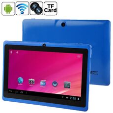 Tablet PC Q88, 7,0 pollici, 1 GB + 8 GB, Android 4.0, rotazione menu a 360 gradi, Allwinner A33 Quad Core fino a 1,5 GHz, WiFi, Bluetooth (blu)