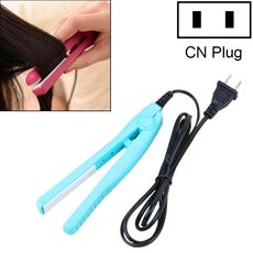 Mini piastra per capelli in ceramica tormalina arricciacapelli (blu)