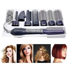 8 in 1 Asciugacapelli professionale Bigodino per capelli per viaggi in hotel con pettine Asciugacapelli potente (blu intenso)