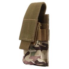 M5 Custodia protettiva per torcia portatile multifunzione per sport all'aria aperta Mini, dimensioni: 15 x 4,7 x 2 cm (rosso scuro)