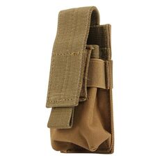 M5 Custodia protettiva per torcia portatile multifunzione per sport all'aria aperta Mini, dimensioni: 15 x 4,7 x 2 cm (marrone)